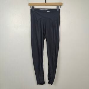 Hyein Seo Leggings Womens 2 Medium Black Shiny Stirrup Pull On Performance